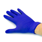 Перчатки нитриловые смотровые нестерильные MERCATOR MEDICAL Nitrylex Basic неопудренные синие размер S (100 шт) для медицины, для салонов красоты,для тату мастеров - изображение 2