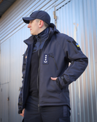Куртка тактична FCTdesign на сітці Софтшелл 56-58 синя - зображення 3