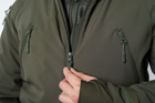 Куртка тактическая FCTdesign на сетке Софтшел 52-54 хаки - изображение 6