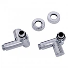 Кран кутовий під ТЕН Laris 1/2" - 1/2" для рушникосушок (LX-2044)