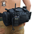 Рюкзак-сумка тактическая военная на пояс или плечо Molle 6 Литров Черный - изображение 2