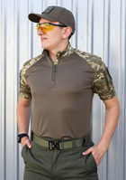 Рубашка тактическая UBACS FCTdesign Кор рукав кулпасс 54 Пиксель зсу - изображение 4