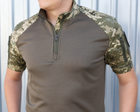Рубашка тактическая UBACS FCTdesign Кор рукав кулпасс 54 Пиксель зсу - изображение 7