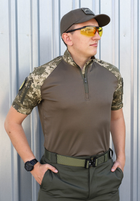 Рубашка тактическая UBACS FCTdesign Кор рукав кулпасс 56 Пиксель зсу - изображение 3