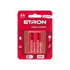 Батарейки щелочные АА LR6 ETRON Mega Power АА-С2 Alkaline в блистере