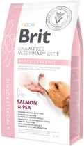 Сухий корм Brit VetDiets Hypoallergenic з лососем, горохом і гречкою