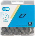 Ланцюг велосипедний KMC Z7 1/2x3/32x116L 7 шв. Сіро-коричневий (00848)