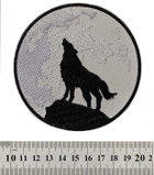 Нашивка Волк воющий на Луну Neformal 10 см (N0255)