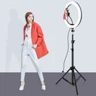 Кольцевая LED лампа с держателем для смартфона UKC диаметр 30 см + штатив 210см