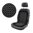 Накидка на сидіння масажер чорна тканина-велюр+ кісточка 41,5 х 89см Elegant MAX 100 658