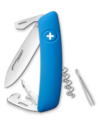 Нож Swiza, синий, 11 функций - изображение 1