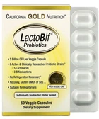 Пробиотики LactoBif 5 млрд California Gold Nutrition 60 капсул