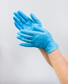 Перчатки смотровые нитриловые Medicare Неопудренные М 100шт Синие (6824 (EG-2211-M)) - изображение 3