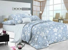 Простынь Руно 114Б Бязь Star 220х240 Blue (76.114Б_Blue star)