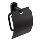 Qtap Liberty Держатель для туалетной бумаги Black QTLIBBLM1151