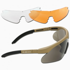 Тактические стрелковые очки SWISS EYE® RAPTOR 3 линзы цвет оправы койот (15620005) - изображение 2