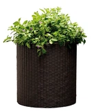 Горшок для цветов Keter Cylinder Planter M Коричневый (7290103664190)