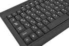 Проводная Компактная Клавиатура мини 838 USB 88 кнопок русская раскладка с лазерной гравировкой Черный (31201) - изображение 2
