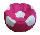 Пуфик м'яч Mypufik розмір L (100 см) Оксфорд 600ПУ Рожевий+білий - зображення 1