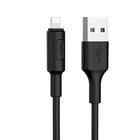 Кабель Hoco X25 Soarer, Lightning-USB, Black, длина 1м, BOX ZDL-X25LB