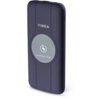 УМБ Power bank портативний зарядний пристрій Vinga 10000 mAh Wireless QC3.0 PD soft touch purple (BTPB3510WLROP)