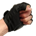 Перчатки тактические кожаные Mil-tec без пальцев черные размер 2XL (12504502_2XL) - изображение 4
