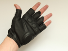 Перчатки тактические кожаные Mil-tec без пальцев черные размер 2XL (12504502_2XL) - изображение 11