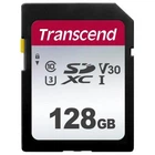 Карта памяти Transcend 128GB SDXC class 10 UHS-I U1 V10 (TS128GSDC300S)