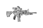 Рукоятка пистолетная FAB Defense AGR-43 прорезиненная для M4/M16/AR15. Цвет - песочный - изображение 3