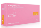 Перчатки нитриловые (XS) Mercator Medical Nitrylex Pink розовые (17202400) 100 шт 50 пар (10уп/ящ)