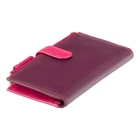 Фиолетовый кожаный кошелёк женский Visconti RB100 PLUM M Bermuda c RFID