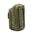 Тактическая сумка подсумок Tactic Mini warrior с системой M.O.L.L.E Olive (103-olive) - изображение 3