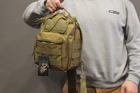 Тактичний рюкзак Silver Knight однолямочный з системою M. O. L. L. E Coyote (098-coyote) - зображення 10
