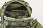 Однолямковий міський тактичний рюкзак Tactical барсетка сумка слінг із системою molle на 7 л Олива (095-olive) - зображення 12