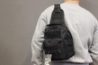 Тактичний рюкзак Silver Knight однолямочный з системою M. O. L. L. E Black (098-black) - зображення 12