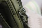 Тактическая сумка подсумок Tactic Mini warrior с системой M.O.L.L.E Олива (101- olive) - изображение 12