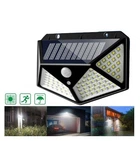 Вуличний світлодіодний ліхтар з датчиком руху на сонячній батареї Solar Motion 100 LED Чорний 3 режими роботи