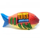 Настільний календар Fish, 13,5х6х3,5 см Дерев'яний