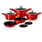 Набір посуду 10 пр Red MetalliС Line Berlinger Haus BH-1222-N