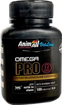 Вітамінна добавка AnimAll VetLine Omega Cat PRO для котів та кішок 0.5 г х 100 т. (4820150205553)