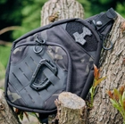 Тактическая сумка для скрытого ношения Scout Tactical EDC ambidexter bag gen 2 black multicam + органайзер и кобура в комплекте - зображення 3