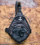 Тактическая сумка для скрытого ношения Scout Tactical EDC ambidexter bag gen 2 black multicam + органайзер и кобура в комплекте - зображення 5