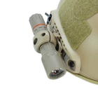 Кріплення для ліхтаря ACM FAST & MICH Helmet Rails Single Clam 254 mm Чорний 2000000036489 - зображення 4