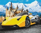 Картина по номерам Lamborghini у замка 40х50 см BrushMe BS28723