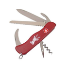 Нож складной швейцарский многофункциональный Victorinox Hunter 0.8873.4 червоний - изображение 3