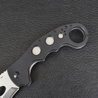 Нож складной керамбит Emerson Super Karambit (длина: 20см, лезвие: 9см) silver, с шайбой emerson - изображение 4