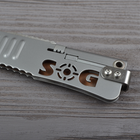Нож складной SOG SlimJim Tanto (длина: 187мм, лезвие: 70мм, сатин), сатин - изображение 4
