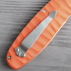 Нож складной Ganzo G6252 (длина: 210мм, лезвие: 89мм, сатин), оранжевый - изображение 7