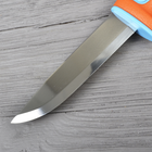 Нож фиксированный Mora Basic 546 LE 2018 (длина: 206мм, лезвие: 89мм), голубой/оранжевый - изображение 3
