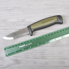 Нож фиксированный Mora Robust MG (длина: 206мм, лезвие: 91мм), черный/зеленый - изображение 6